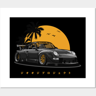 RWB 993 Special Color Edition (Black - Gold Exclusive) Posters and Art